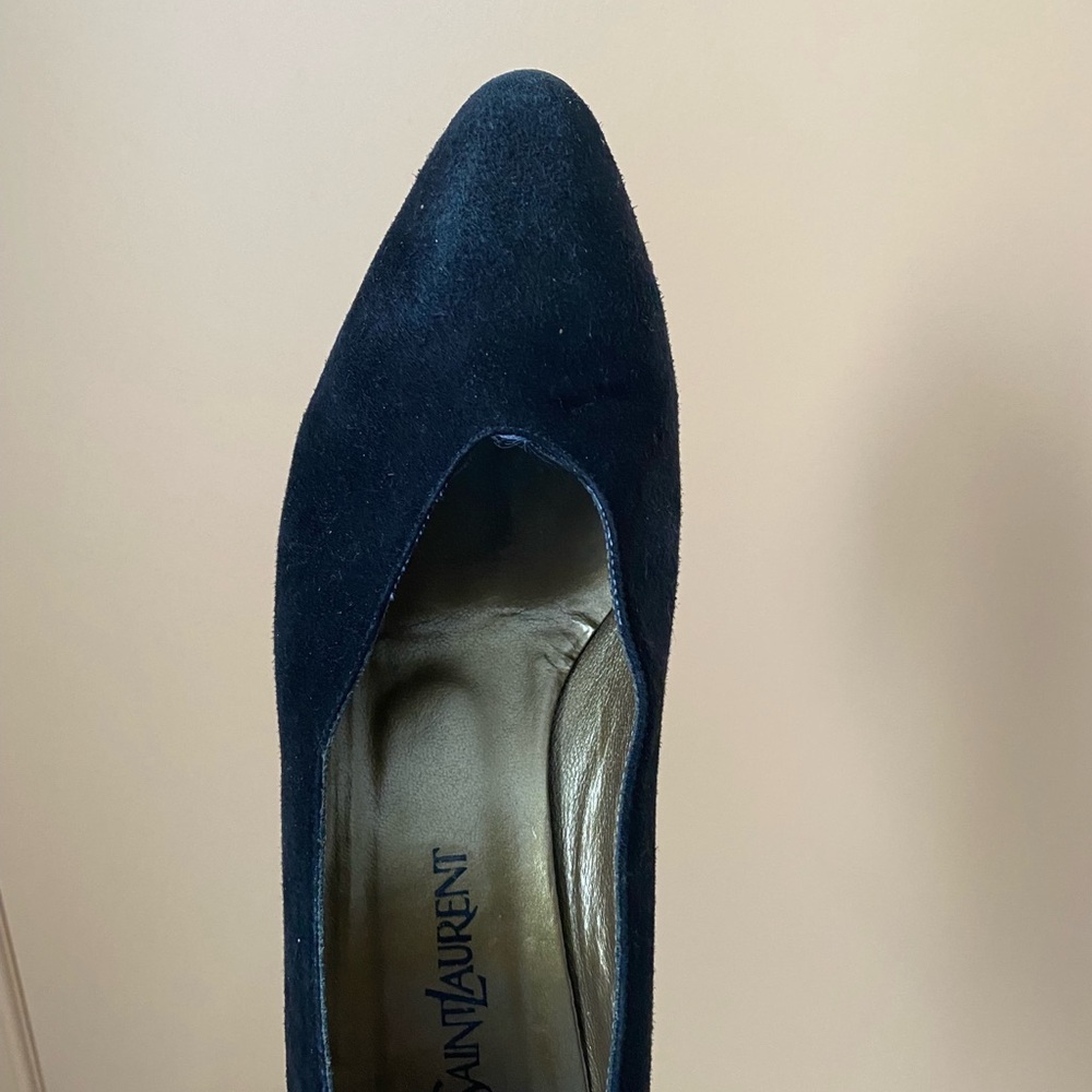 Vintage YSL Suede Heels sz 8.5 - Picture 3 of 6